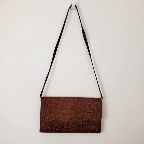 Vintage 70s Genuine leather Mini Bag with Strap made in Italie - Picture 6 of 9